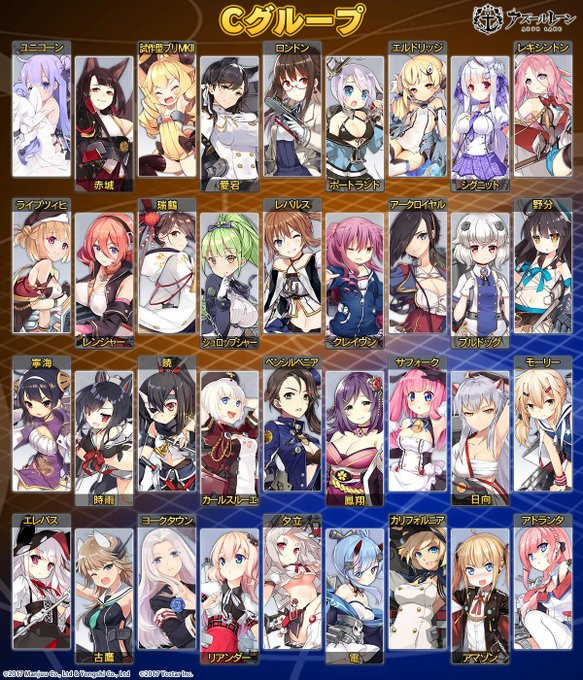 アズールレーン 人気投票イベントの結果発表