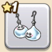雪だるまヘッドピアス