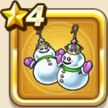 キング雪だるまピアス