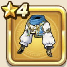 アラビアンな服上・青