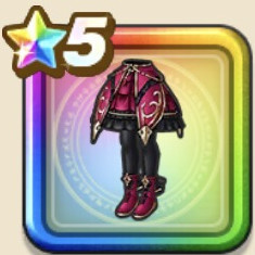 深紅のローブ下