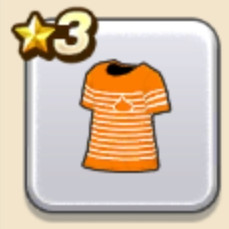ボーダーTシャツ・橙