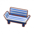 ストライプなソファ