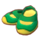 みどりのベルトシューズ
