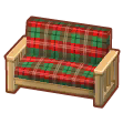 クリスマスチェックのソファL