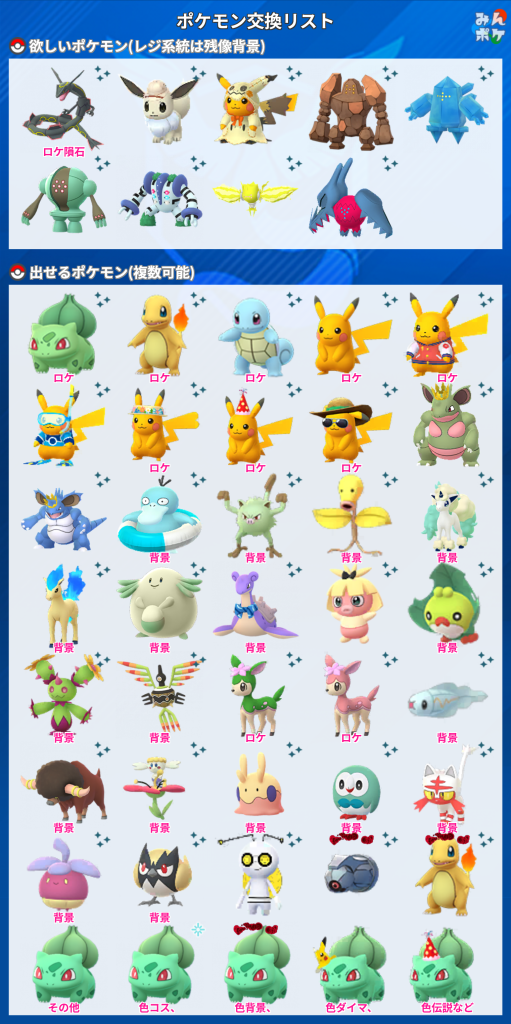 ポケモンgoお値段？交渉ください♡ ポケモンGO】ポケモン交換掲示板(525936コメント)