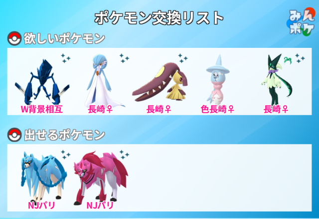 ポケモンGO】ポケモン交換掲示板(531608コメント)